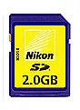 Nikon SD 2 GB 15MB/s, 100x